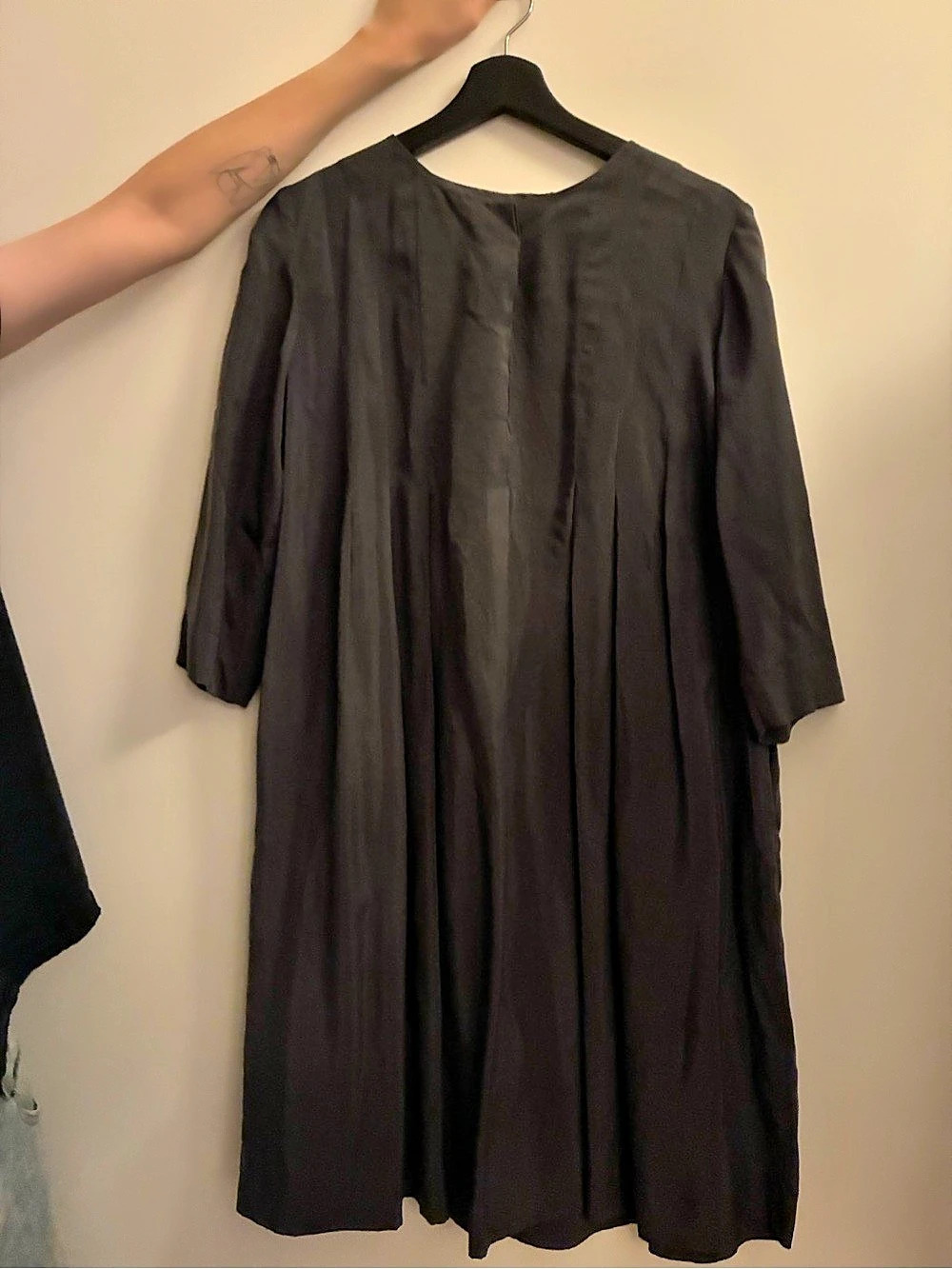 COS Black Cupro Midi Dress EU 36 Like New